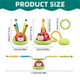 thumbnail image 3 of 2-In-1 Ring Toss & Rocket Launcher Toy with Remote Control, Active Outdoor Game for Family Fun, Party Entertainment, And Motor Skill Development, 3 of 9