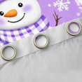 thumbnail image 4 of Feelyou Cartoon Christmas Snowman Blackout Curtains Set of 2 (52x84 Each), Happy New Year Window Curtains, Dreamy Xmas Snowflake Curtains and Drapes, Living Room Curtains Decor, 4 of 6