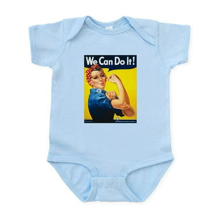 

CafePress - We Can Do It Rosie The Riveter Body Suit - Baby Light Bodysuit Size Newborn - 24 Months