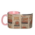 thumbnail image 4 of Roma Retro Car Coffee Mug Fun Custom Ceramic Mugs 11oz Pink, 4 of 5
