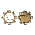 thumbnail image 1 of Todo o nada quotes Broche de flores, regalo de joyería para mujeres y niñas Unbranded M, 1 of 3