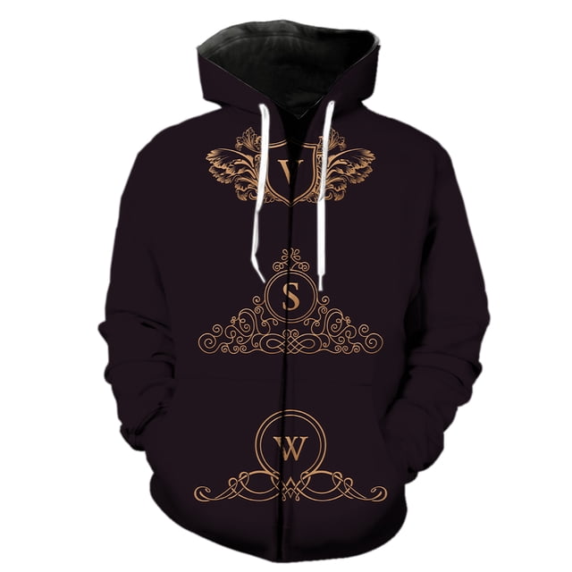 Sudadera con capucha y cremallera para hombre, estilo europeo y americano, divertida, con estampado 3D, manga larga, informal, unisex, gran oferta 2024