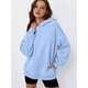 thumbnail image 5 of Sudaderas con Capucha de Gran Tamaño para Mujer, Sudaderas Cómodas, Conjuntos de Moda de Otoño, Blusas Casuales, Ropa de . Azul M, 5 of 8