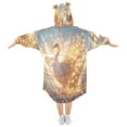 thumbnail image 2 of BZSMCE Wearable Blanket Hoodie Fashion Enchanting Swan Home Wear, 2 of 7