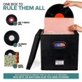 thumbnail image 5 of 12-Inch Vinyl Record Storage Box with Lids Handles Practical LP Record Organizer Boxes for More Than, 5 of 5