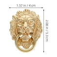 thumbnail image 2 of Minkissy Decorative Front Door Hardware Lion Head Door Knocker Golden 1Set, 2 of 6