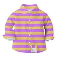 thumbnail image 6 of THDHVS Toddler Long Sleeve Shirt Girl,Boys Shirts,Fashion Boys and Casual Long sleeve Casual Shirt Long sleeve Long sleeve Print Shirt Yellow 5-6 Years, 6 of 7