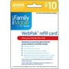 Family Mobile Webpack $10 Refill Card