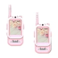 thumbnail image 2 of 2 walkie-talkies con video, intercomunicador para padres e hijos, ideal para acampar, regalo para niños pequeños Rosa, 2 of 8