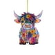 thumbnail image 2 of Decoración del hogar, decoración de habitaciones, decoración de pared, colgante de toro de color, acrílico 2D, colgante decorativo, colgante de vaca pequeña, 2 of 6