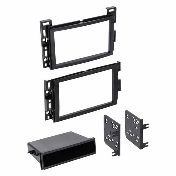 Metra WM-GMK01 Double/Single DIN Aftermarket Radio Install Kit for General Motors 2004-up, Black New