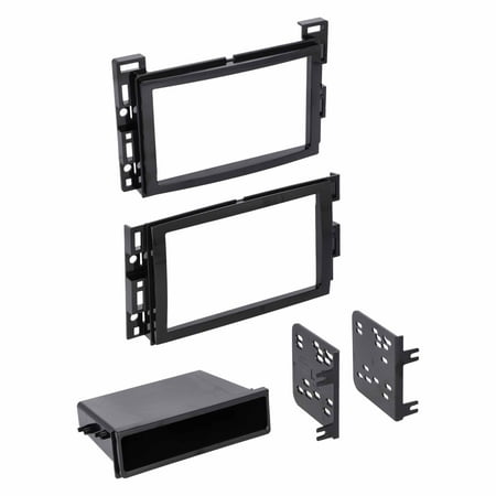 Metra WM-GMK01 Double/Single DIN Radio Installation Kit - GM 2004-Up - Black
