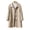 Apricot, variant on Women's Wool Blend Coat Single Breasted Mid-Length Pea Coat Notch Lapel Trench Coat Fall Winter Outerwear