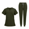 thumbnail image 4 of TISHITA Nursing Uniform Scrub Set Nurse Top and Pants V Neckline Clothes Work Suits XXL, 4 of 8
