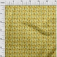 thumbnail image 2 of oneOone Cotton Silk Tangerine Yellow Fabric Geometric Quilting Supplies Print Sewing Fabric By The Yard 42 Inch Wide, 2 of 4