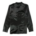 thumbnail image 2 of Mitchell & Ness Mens Branded Satin Sport Coat, Black, Large, 2 of 2