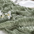 thumbnail image 3 of Holzlrgus Cheesecloth Table Runner Sage Green 35 x 118 Inches Gauze Table Runner 10Ft Boho Rustic Decorations for Wedding Decor Reception Bridal Shower Holiday Party, 3 of 7