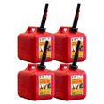 thumbnail image 1 of Midwest Can Company 2310 2 Gallon Gas Can Fuel Container Jugs w/ Spout (4 Pack), 1 of 10