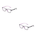thumbnail image 1 of Guardurnaity TR90 anteojos rectangulares sin prescripción gafas estudiantes estilo Vintage gafas lectura computadora negro morado negro 2piezas, 1 of 6
