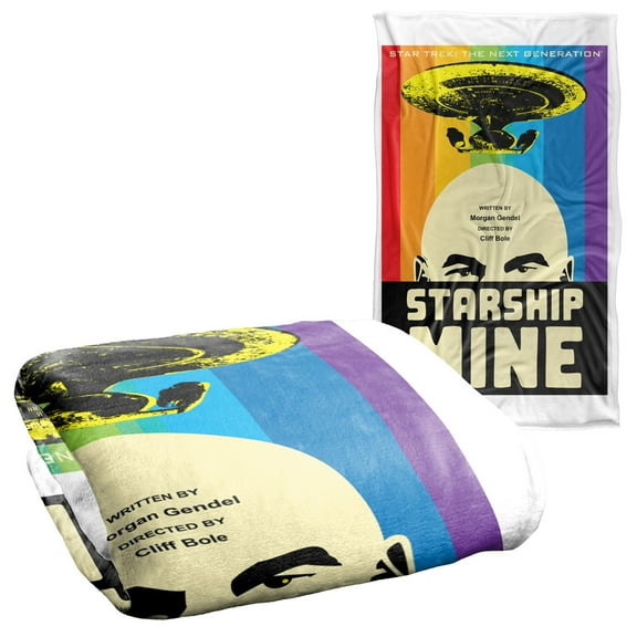 Star Trek The Next Generation Season 6 Episode 18 Silky Touch Super Soft Throw Blanket 36" x 58"