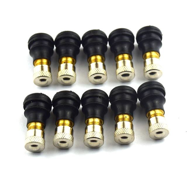 Riwesomey Paquete de 10 vástagos de válvula de goma para instalar cómodamente tapas de neumáticos, decoración de mangas, válvulas de Type3