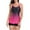 Hot Pink, variant on yievot Womens Tankini Swimsuits Two Piece Strappy Bathing Suit Tops with Shorts Beach Boho Swimwear