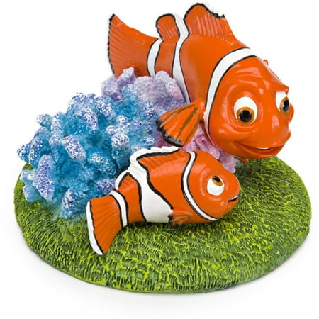 Penn-Plax Finding Nemo Resin Ornament for Aquariums  Nemo and Marlin  4-Inch (NMR7)