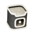 thumbnail image 4 of Rascador cuadrado para gatos, almohadilla para rascar antideslizante con bola protectora para muebles para gatos pequeños, medianos y grandes, 1 nivel, 4 of 9