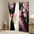 thumbnail image 3 of Castle Fairy Pink Floral Butterfly Black Out Curtains for Kids Children Teens,Dreamy Princess Curtains Pack of 2 (42x63 Each),Abstract Gradient Bedroom Curtains,Luxury Bedroom Decor, 3 of 6
