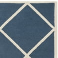thumbnail image 6 of SAFAVIEH Cambridge Kennedy Geometric Diamonds Wool Area Rug, Navy/Ivory, 5' x 8', 6 of 8