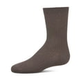 thumbnail image 2 of MeMoi Thin Ribbed Cotton Blend Speckled Crew Sock, 6, Charcoal, 2 of 7