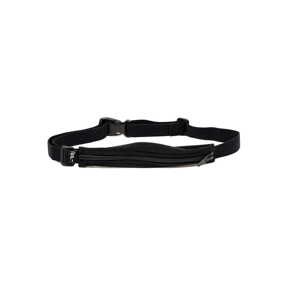 Cinturón de Bolsillo SPIbelt Negro Expandible y Ajustable para Correr para Mujer y Hombre