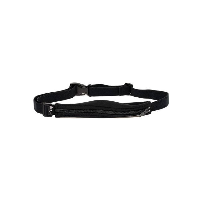 Cinturón de Bolsillo SPIbelt Negro Expandible y Ajustable para Correr para Mujer y Hombre