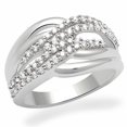 thumbnail image 1 of Alamode LO2054-8 Women Rhodium Brass Ring with AAA Grade CZ in Clear - Size 8, 1 of 1