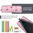 thumbnail image 5 of Fotbe Strawberries Pattern Leather Pencil Case, Pencil Pouch with Durable Zipper, Compact and Stylish Organizer for Stationery, Art Supplies, Travel Essentials, 5 of 7