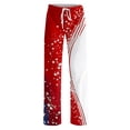 thumbnail image 2 of 4th of July Soft Pajamas for Women Independence Day Loose Pj Bottoms USA Flag Pattern Drawstring Pj Bottoms Pants, 2 of 3