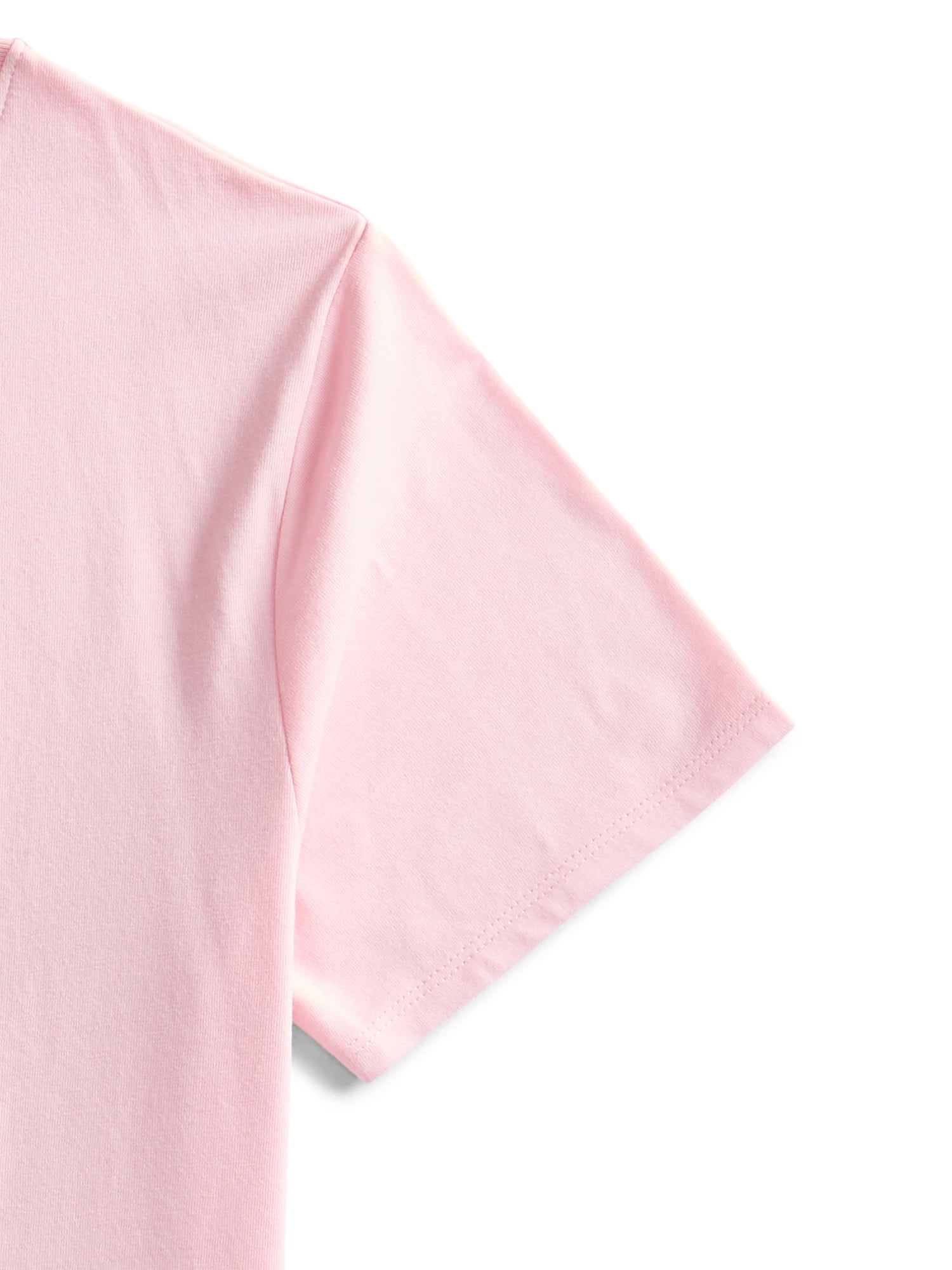 Strawberry Shortcake Girls Embellished Graphic Tee with Short Sleeves, Sizes 4-16