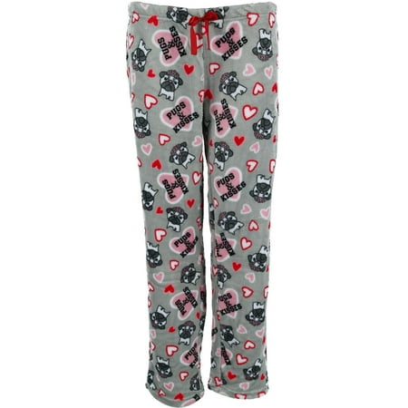 em & alfie Plush Novelty Pattern Lounge Pajama Pants (Women's)