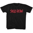 thumbnail image 1 of T-Shirt Rouge Logo du Groupe de Heavy Metal Skid Row Noir pour Jeunes Garçons, 1 of 2