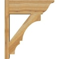 thumbnail image 3 of Ekena Millwork 8"W x 22"D x 26"H Balboa Rough Sawn Traditional Outlooker, Western Red Cedar, 3 of 4