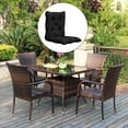 thumbnail image 4 of Cojín Para Sillón 3xLounge Cojín Para Silla Mecedora Suave Para Exteriores, Color Negro Sunnimix cojines balancines, 4 of 8