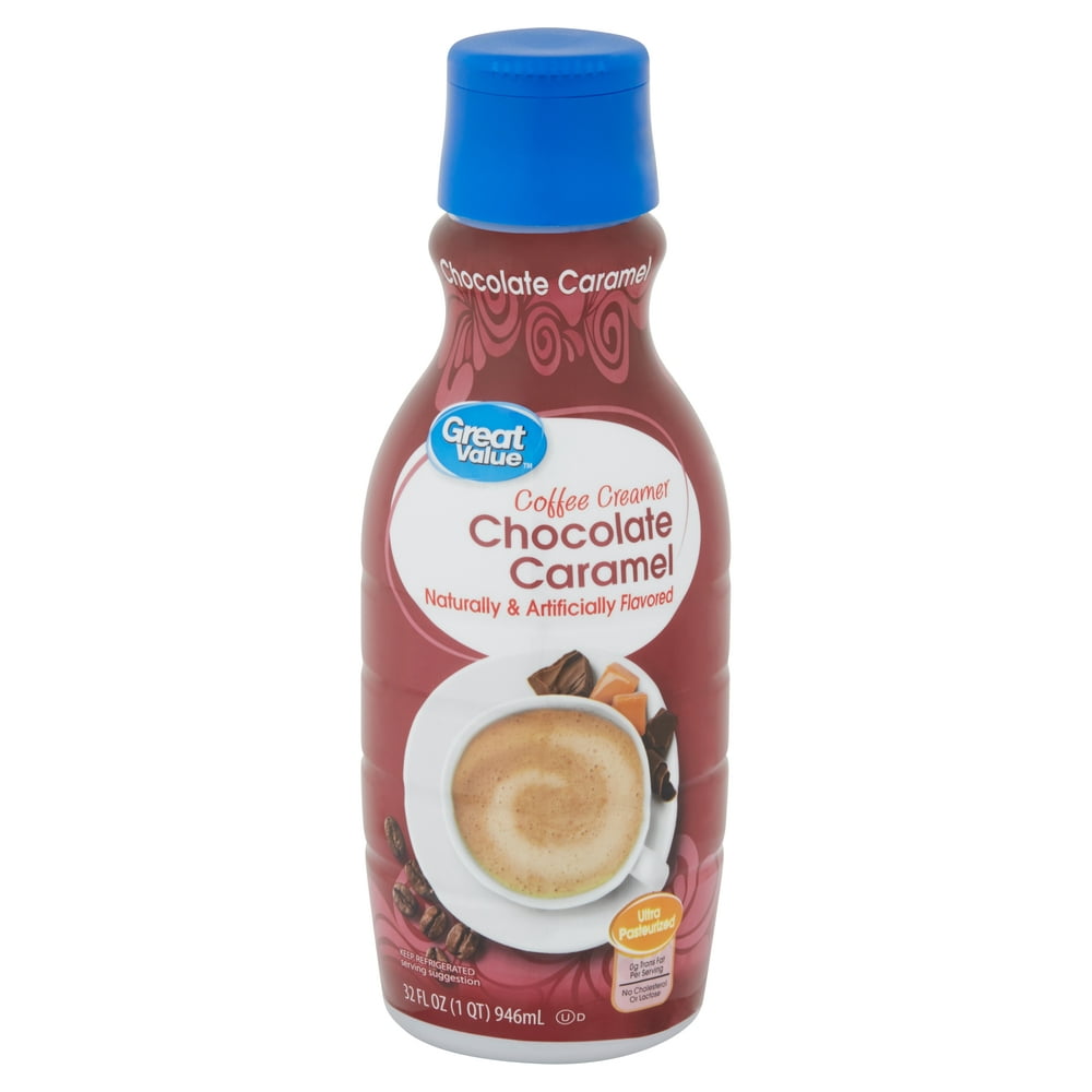 Great Value Chocolate Caramel Coffee Creamer, 32 fl oz - Walmart.com - Walmart.com