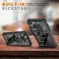 thumbnail image 6 of FIEWESEY for iPhone 14 Case,for iPhone 14 Pro Case,for iPhone 14 Plus Case,for iPhone 14 Pro Max Case,Military Grade Hard Shockproof Built-in Kickstand Armor Cover for iPhone 14 Plus(Black), 6 of 7