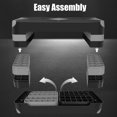 thumbnail image 3 of Adjustable Fitness Step Platform - 27" Grey Workout Step with Risers, 3 of 7
