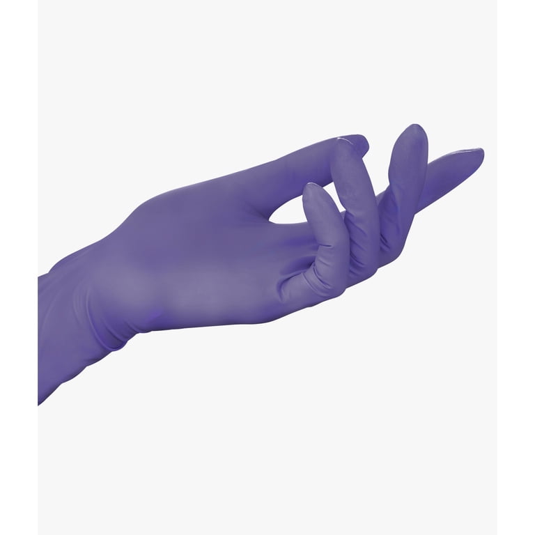 Halyard Safety 55082 Medium Purple Nitrile Gloves, Powder Free