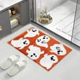 thumbnail image 5 of Lilgiuy Halloween Bath Mat Bathroom Rugs, Orange Ghost Bath Mat Cute Goth Bath Mat Non Slip, Cool Horror Machine Washable Rug Halloween Bathroom Decor for Bedroom Kitchen, 15.74"x23.62", 5 of 5