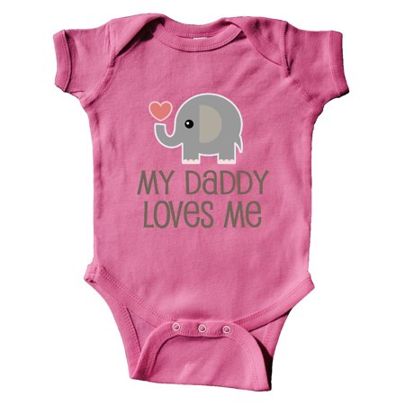 

Inktastic My Daddy Loves Me Outfit Gift Baby Boy or Baby Girl Bodysuit