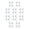 thumbnail image 1 of Advancent 4pcs Self-adhesive Hook Bathroom Kitchen Indoor Hanger Wall-mounted Accessory Transparent Storage Holders Clothes Heavy Duty Normal/6*6cm 10piezas, 1 of 6