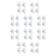 thumbnail image 3 of Bewildely 4pcs Self-adhesive Hook Bathroom Kitchen Indoor Storage Transparent Wall-mounted Clothes Holders Duty Heavy Hanger Accessory Normal/6*6cm 10Conjunto, 3 of 6