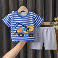 thumbnail image 2 of Zpanxa Ensembles d'Été pour Filles Enfants Imprimé T-shirt à Manches Courtes à Col Rond Shorts Ensemble Deux Pièces 2-3 Ans, 2 of 3